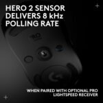 Logitech G PRO 2 Lightspeed Wireless Gaming Mouse, Right- or Left-Handed Mouse with up to 4 Customizable and Switchable Magnetic Side Buttons, 44K DPI Sensor, USB-C Charging, for PC/Mac - Black - Image 10