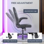 Ergonomic Gaming Desk Chair - Adjustable PU Leather Swivel Racing Chair with Flip-up Armrests for Home Office and Entertainment, Perfect for Adults, Kids, and Gamers - Image 7