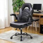Ergonomic Gaming Desk Chair - Adjustable PU Leather Swivel Racing Chair with Flip-up Armrests for Home Office and Entertainment, Perfect for Adults, Kids, and Gamers - Image 8
