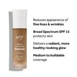 No7 Lift & Luminate Triple Action Serum Foundation - Warm Ivory - Liquid Foundation Makeup with SPF 15 for Dewy, Glowy Base - Radiant Serum Foundation for Mature Skin (30ml) - Image 5