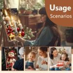 Reivworl 4 Pack Framed Paint by Numbers for Adults with Wooden Easel, Christmas Paint by Numbers Kit for Adults Beginner, Acrylic Painting by Number for Home Decor 8X12 Inch - Image 6