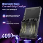 R36 PROMAX Retro Handheld Game Console,4.0 Inch Full-Lamination IPS Screen Retro Gaming Console,Linux System,Built-in 64GB Memory Retro Game Console,Portable Arcade Video Gaming Console - Image 4