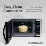 Farberware 1.1 Cu. Ft. Countertop Microwave Oven – 1000 Watts Power, Auto Cook Settings, Defrost, Easy Clean and Child Safety Lock - Stainless - Image 6