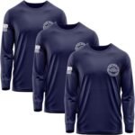 3 Pack Custom Shirts for Men, Long Sleeve Hi Visibility T Shirt Safety Customized Workwear Company Uniform Tops Black - Image 8