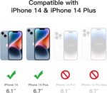 JETech Camera Lens Protector for iPhone 14 6.1-Inch and iPhone 14 Plus 6.7-Inch, 9H Tempered Glass, Anti-Scratch, Case Friendly, Does Not Affect Night Shots, HD Clear, 3-Pack - Image 3