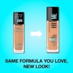 Maybelline Fit Me Matte + Poreless Liquid Oil-Free Foundation Makeup, Light Beige, 1 Count (Packaging May Vary) - Image 3