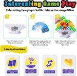 CERBONNY 48Pcs Tetra Tower Stacking Blocks Game, Board Games for Families, Parties, Travel and Team Building, Suitable for 1-4 Players Kids & Adults Toys - Image 4