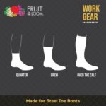 Fruit of the Loom Men’s Work Gear Cushioned Crew Socks 10 Pair - Image 4