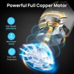 Consciot CB08 11-Piece Blender for Kitchen and Personal Size, Blend Shakes and Smoothies, Frozen Drinks, Baby Food, Spreads & More, 3 Portable To-Go Cups & 2 Spout Lids & 1 Solid Lid, 900 Peak Watts - Image 3