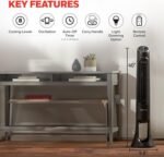 Honeywell QuietSet Whole Room Tower Fan-Black, Oscillating Tower Fan with Remote, HYF290B - Image 6