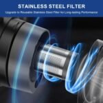 SOWTECH Corded Vacuum Cleaner, Super Power Suction Stick Vacuum Cleaners for Home, 6-in-1 Lightweight Hard Floor Vacuum Removable Handheld Vac, Portable Vacuum for Pet Hair - Image 5