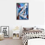 Mrnsiet Paint by Number for Adults Beginners, Easy Seaside Town Paint by Numbers Kits on Canvas, Coastal City Oil Painting Kits Adults' Paint-by-Number Kits for Home Wall Decor 16x20 Inch - Image 5