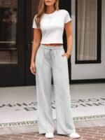 AUTOMET Womens Wide Leg Sweatpants Baggy Lounge Travel Pants Fall Fashion Outfits 2025 Winter Clothes Joggers - Image 4