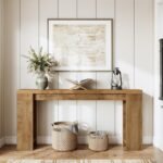 Little Tree 70.9-Inch Long Console Table, Narrow Sofa Table Behind The Couch, Farmhouse Console Table for Living Room, Entryway, Hallway - Image 3