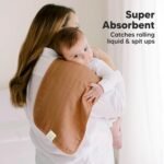 KeaBabies Cotton Muslin Burp Cloths Baby Boy, Girl - 5-Pack Soft & Absorbent Burping Cloth for Babies, Large Baby Towels & Washcloths for Newborn, Spit Up Rags, No Shrink, 20x10 (Spice) - Image 4