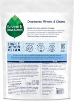 Seventh Generation Triple Action Clean Automatic Dishwasher Detergent Packs with Bio-Enzyme Power, Free & Clear, Fights 48-hour Stuck-on Food, 54 count - Image 3