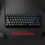 Redragon K630 Dragonborn 60% Wired RGB Gaming Keyboard, 61 Keys Compact Mechanical Keyboard with Linear Red Switch, Pro Driver Support, Black - Image 3