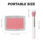 Rosewood Blush Powder Blush for Cheeks with Brush, Matte Blush Palette Blush Powder Face Blusher, Natural Blendable Formula Silky Lightweight Makeup Blush Rubores de Maquillaje, 012# - Image 9