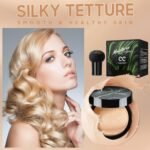 Air Cushion CC Cream Foundation - Mushroom Head BB Cream Face Makeup Moisturizing Concealer Brighten Long-Lasting, Even Skin Tone for All Skin Types (Buff Beige, 1 PCS) - Image 5