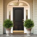 24.5 Inch (H) Artificial Cedar Topiary Ball Trees, Set of 4 Fake Shrub Bushes with Ground Spike, UV Resistant Faux Cypress Greenery Decor for Outdoor Garden, Patio, Front Porch, and Indoor Use - Image 3