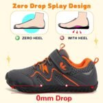 FEETCITY Kids Barefoot Shoes Boys Girls Sneakers Toddler Walking Shoes Kids Hiking Shoe Lightweight Outdoor Tennis Shoe - Image 5