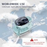 Travel Iron Mini with Steam for Clothes with Dual Voltage, Portable Mini Ironing Machine with Non-Stick Soleplate, Small Iron for Sewing, Quilting and Handcraft - Image 3