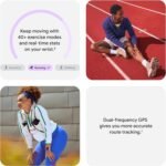 Google Pixel Watch 4 (41mm) - Android Smartwatch with Heart Rate and Sleep Tracking - 30-Hour Battery - Fitness Tracking - Google AI - Matte Black Aluminum Case - Obsidian Active Band - Wi-Fi - Image 5