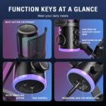 FIFINE USB Streaming Microphone Kit for Gaming, Condenser Mic with RGB, Noise Cancellation, Game/Chat Dial-Plug & Play for PC Twitch/YouTube/Podcast, Includes Boom Arm & Pop Filter-AmpliGame AM6T - Image 7