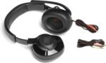 JBL Quantum 200 - Wired over-ear gaming headset with Voice focus directional flip-up mic and memory foam ear cushions (Black) - Image 5