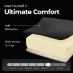 NEO CHAIR Video Gaming Chair with Footrest High Back Ergonomic Comfortable Office Computer Desk with Lumbar Support Height Adjustable with PU Leather Recliner for Adults Women Men (Red) - Image 7