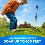 NATIONAL GEOGRAPHIC Air Rocket Toy – Ultimate LED Rocket Launcher for Kids, Jump and Launch The Light Up, Air Powered, Foam Tipped Rockets up to 100 Feet - Image 3