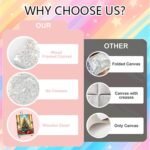 Arttoplus 4 Pack Framed Paint by Numbers Kit for Adults Beginners-DIY Christmas Adult Paint by Number Kits on Canvas Framed, Acrylic Oil Painting Kits for Adults for Gift Home Decor(8x12inch) - Image 4