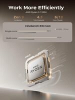 Laptop, 2025 Laptop, ΑΜD Ryzen 5 7430U (Up to 4.3GHz),16GB RAM 512GB NVMe SSD, 15.6-in IPS Laptop Computer WiFi 6, Numeric Keypad, Home Laptops Office Laptops, HDMI Type-C - Image 4