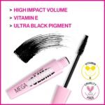 wet n wild Mascara Mega Volume - Volumizing, Waterproof, Smudge-Resistant, Cruelty-Free, Gluten-Free, Sulfate-Free & Vegan - Very Black - Image 4