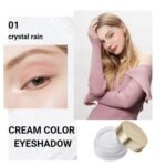 Oulac Shimmer White Cream Eyeshadow Primer| Highlighter Waterproof & Long Lasting Glitter Eyeshadow Natural Color Eye Shadow for Women 6g (01) - Image 3