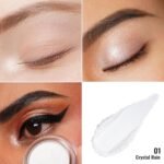 Oulac Shimmer White Cream Eyeshadow Primer| Highlighter Waterproof & Long Lasting Glitter Eyeshadow Natural Color Eye Shadow for Women 6g (01) - Image 4