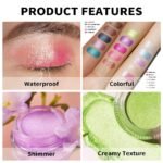 Oulac Shimmer White Cream Eyeshadow Primer| Highlighter Waterproof & Long Lasting Glitter Eyeshadow Natural Color Eye Shadow for Women 6g (01) - Image 7