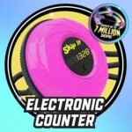 Just Play Skip It Retro Outdoor Toy, Light Up Ball and Digital Counter, Pink, Soft Foam Padded Ankle Ring, 31-inch Long, Screen Free Play, Toys for Kids Ages 5 Up - Image 3