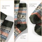 Pleneal Wool Socks for Women - Womens Winter Warm Wool Sock Men Cozy Knit Boots Socks for Women - Image 5