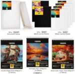 VISWIN Professional All-in-One Art Painting Kit with Aluminum & Beech Wood Easel, 96 Acrylic, Watercolor & Oil Paint Set, Canvas, Painting Set with Complete Art Supplies for Adult, Artist, Beginner - Image 4