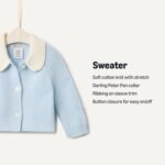 Amazon Essentials x Sofia Grainge Unisex Toddlers and Babies' Peter Pan Collar Sweater Jacket - Image 4