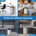 2.56 Cu.ft Compact Refrigerator with Reversible Single Door, Silver - Image 8