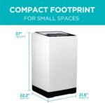 BLACK+DECKER Small Portable Washer, Washing Machine for Household Use, Portable Washer 2.0 Cu. Ft. with 6 Cycles, Transparent Lid & LED Display - Image 6