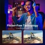 ArcticPro 24inch Gaming Monitor 200Hz 180Hz, FHD 1080p, IPS Panel, 1ms Response Time, Adaptive sync, PC Computer Monitor, 3-Sided Frameless, Ultra Slim, Bluelight Filter, DP*1, HDMI*1 - Image 8