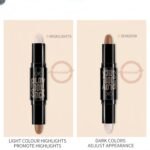 MAEPEOR 2-IN-1 Contour Highlighter Stick Cream Blendable Dual Contour Highlight Stick Long Lasting Waterproof Face Brighten Shaping Pen (02 Lotus Root Pink & Light Brown) - Image 5