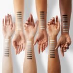 ecofavor Black Smoky Eye shadow Palette, DE’LANCI PANDA 9 Colors True Black Dark Grey Smokey Goth Makeup Pallet, 9 Soft Matte Shimmer High Pigmented Basic Black White Gray Shade for Halloween - Image 5