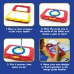 Spirograph Jr. — Jumbo Sized Gears Classic Retro Toy For Spiral Drawing Art Design Toy Kit for Smaller Hands — For Kids Ages 3 and Up - Image 5