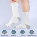 Felicigeely Athletic Crew Socks Cushion Running Socks Performance Breathable Sports Socks for Men - Image 3