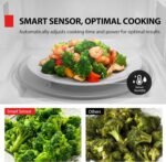 TOSHIBA EM131A5C-BS Countertop Microwave Ovens 1.2 Cu Ft, 12.4" Removable Turntable Smart Humidity Sensor 12 Auto Menus Mute Function ECO Mode Easy Clean Interior Black Color 1000W - Image 4