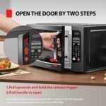 TOSHIBA EM131A5C-BS Countertop Microwave Ovens 1.2 Cu Ft, 12.4" Removable Turntable Smart Humidity Sensor 12 Auto Menus Mute Function ECO Mode Easy Clean Interior Black Color 1000W - Image 8